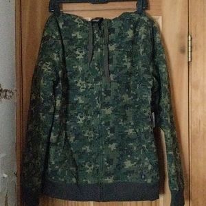Tony hawk camo zip up sweatshirt